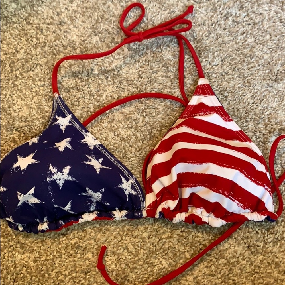 American flag bikini top